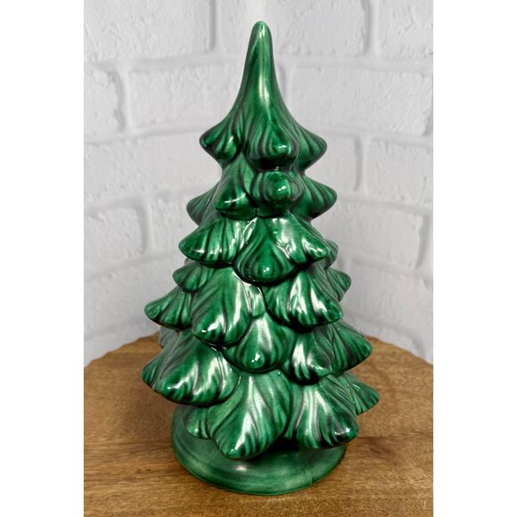 Vintage Hand Painted Ceramic Christmas Tree EUC - Picture 1 of 5